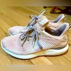 Like new pink Adidas sneakers size 8